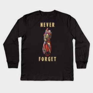 Never Forget Tony Kids Long Sleeve T-Shirt